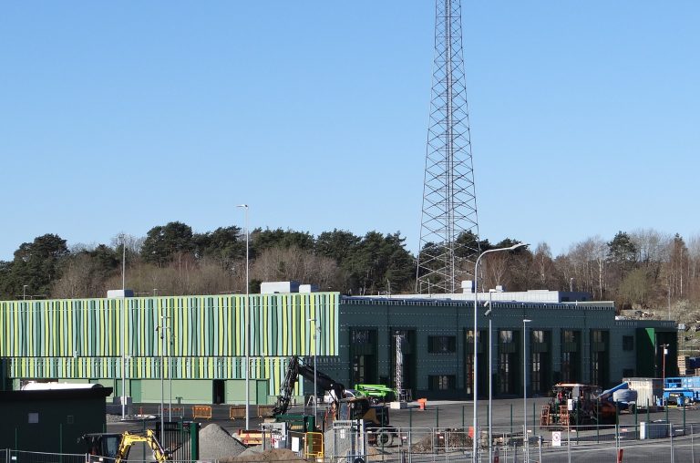 Bussdepå Järnbrott vid radiomasten